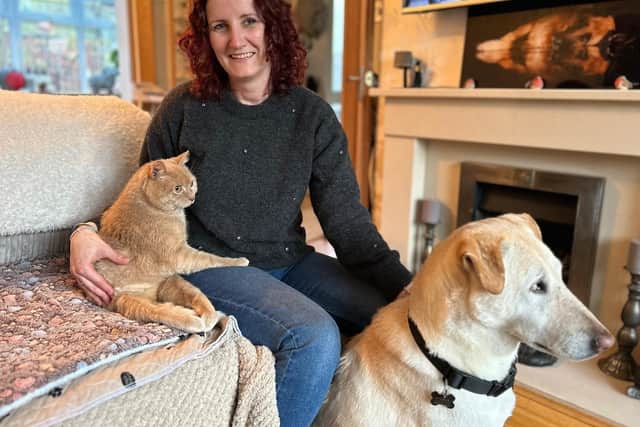 Claire Childs with Peps and Peanut - Animal News Agency