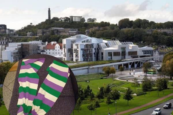 Woman wearing suffragette colours have been told to leave a committee room