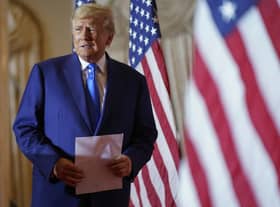 Former President Donald Trump is preparing to launch his third campaign for the White House with an announcement Tuesday night, Nov. 15. (AP Photo/Andrew Harnik, File)
