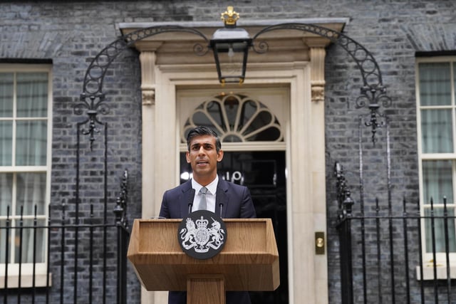 In his speech from Downing Street, Mr Sunak said it was “only right to explain why I’m standing here as your new Prime Minister”, saying: “Right now our country is facing a profound economic crisis.”