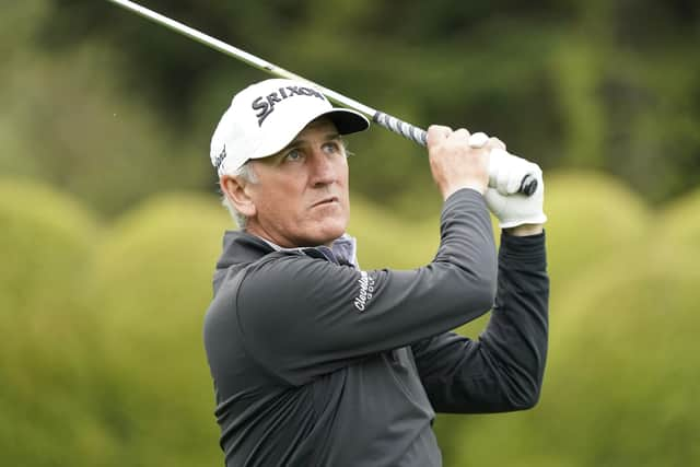 Euan McIntosh in action during the second round of the Riegler & Partner Legends at Murhof Golf Club in Frohnleiten, Austria. Picture: Phil Inglis/Getty Images.