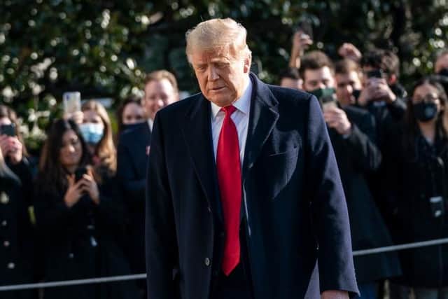 US president Donald Trump is facing a second impeachment from the House. (Pic: Getty Images)