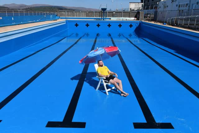 Gourock was among areas with 70 per cent more sunshine than average in April. Picture: John Devlin