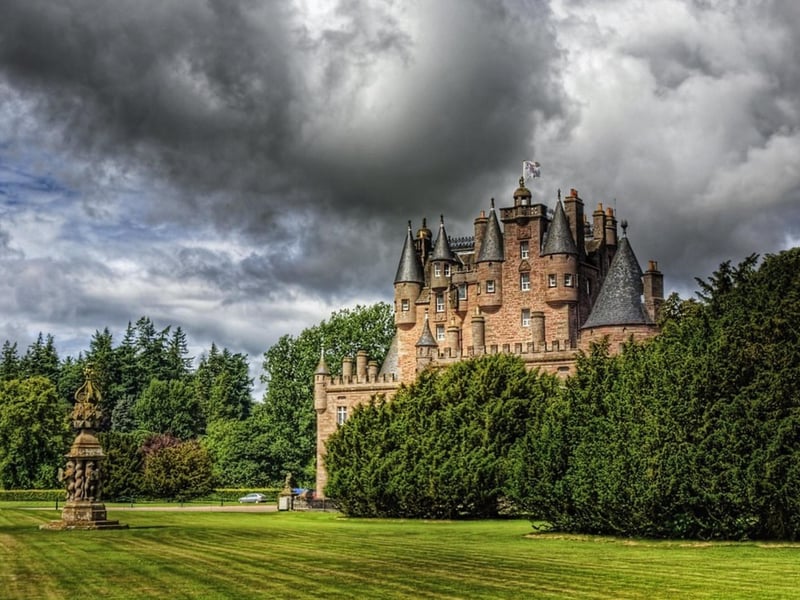 Glamis Castle is located near the village of Glamis in Angus. The castle was reportedly once host to Mary, Queen of Scots, and to add even more prestige to its reputation it is said to have inspired Shakespeare’s Macbeth.