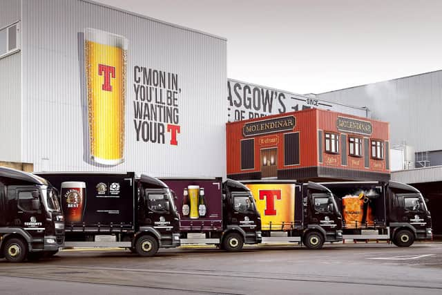 Tennent's, which is brewed at the Wellpark brewery in Glasgow, is Scotland's biggest selling lager brand. Picture: Andy Buchanan