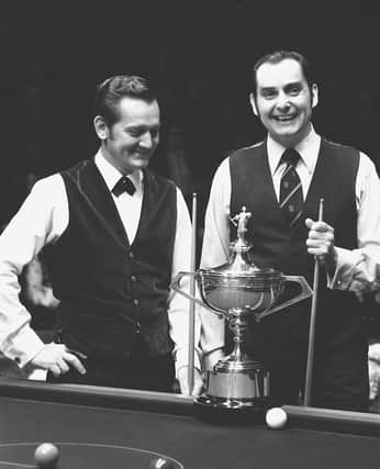 Ray Reardon, right, defeated Perrie Mans to claim his sixth world title in 1978 (Picture: PA)