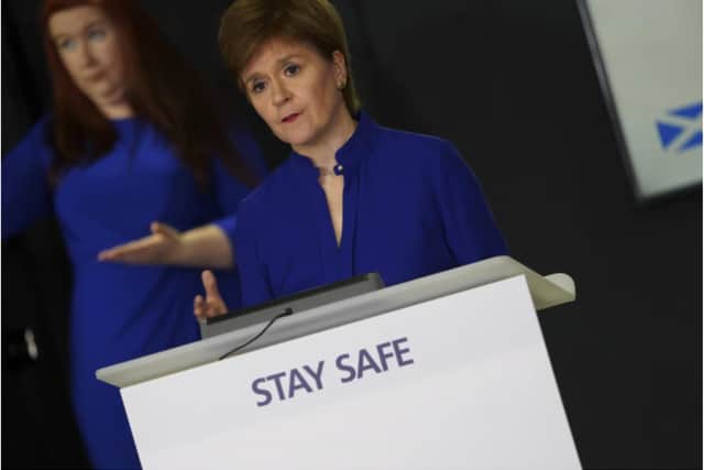 Nicola Sturgeon has said she is ‘relieved’ to see this update