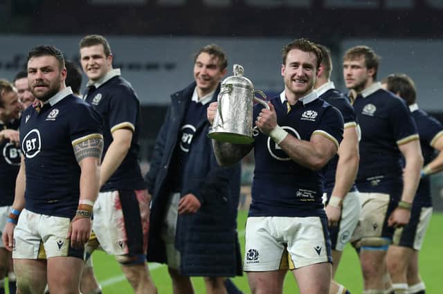 Scotland's win over England on the opening weekend of the Guinness Six Nations had a TV audience of 8.7 million. Picture: David Rogers/Getty Images