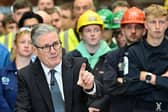 Prime Minister Sir Keir Starmer delivers a speech during a visit to the BAE Systems' Govan facility yesterday (Picture: Andy Buchanan - WPA Pool/Getty Images)
