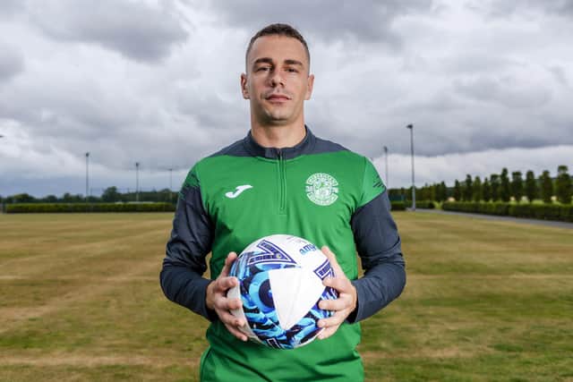 New Hibs signing Marijan Cabraja is lined up to make his debut in the Premiership opener at St Johnstone on Saturday. (Photo by Euan Cherry / SNS Group)