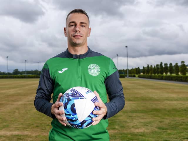 New Hibs signing Marijan Cabraja is lined up to make his debut in the Premiership opener at St Johnstone on Saturday.  (Photo by Euan Cherry / SNS Group)