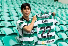 Hyeok-kyu Kwon is unveiled as a Celtic player.