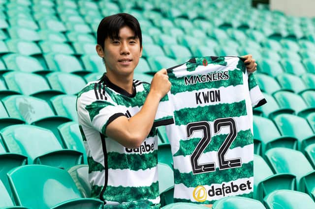 Hyeok-kyu Kwon is unveiled as a Celtic player.