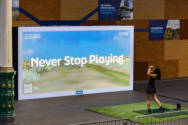 World’s First Playable Golf Billboard Unveiled for the AIG Women’s Open