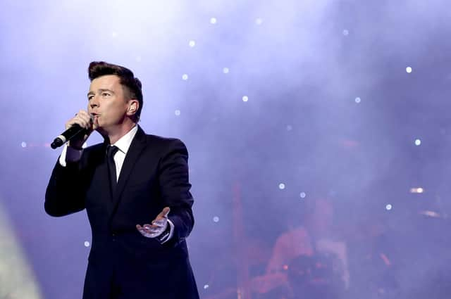 Rick Astley was top of the charts with "Never Gonna Give You Up" when St Johnstone last won a match at Hampden Park  (Photo by Luca V. Teuchmann/Getty Images)