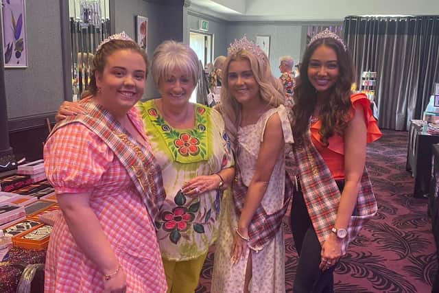 The Buchan Queen and her princesses popped into Connie's Fair at the Palace Hotel.