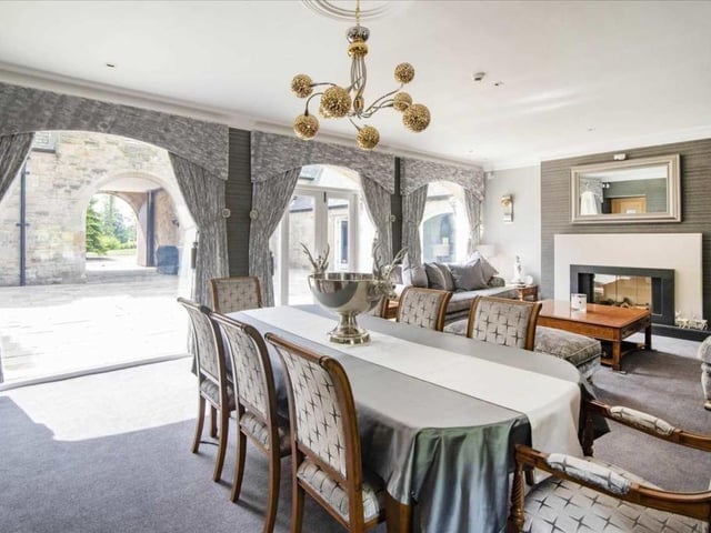Lounge and dining room.