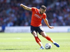 Robert Snodgrass, pictured in action for Luton Town last season, is on the verge of joining Hearts. (Photo by Alex Pantling/Getty Images)