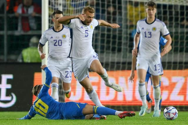 Hibs defender Ryan Porteous produced an impressive display for Scotland on his international debut. (Photo by Adam Nurkiewicz/Getty Images)