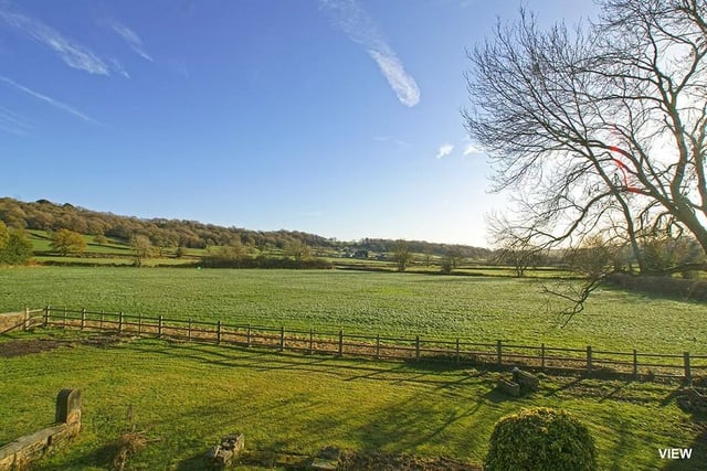 The sun is shining and nature is singing. One of the many far-reaching views from the rural property at Hardmeadow Lane.