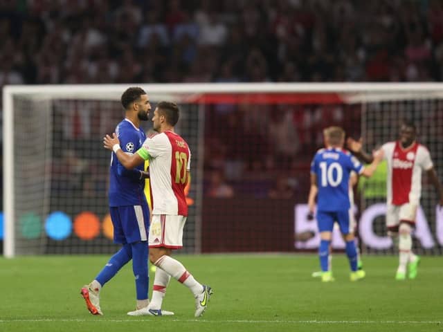 Rangers were swept aside by Ajax in Amsterdam. (Photo by Dean Mouhtaropoulos/Getty Images)