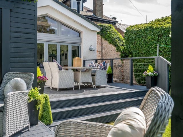 Deck area.