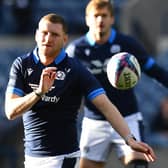 Finn Russell trains with his team mates during the Scotland captain's run at Murrayfield ahead of the New Zealand game. (Photo by Mark Runnacles/Getty Images)