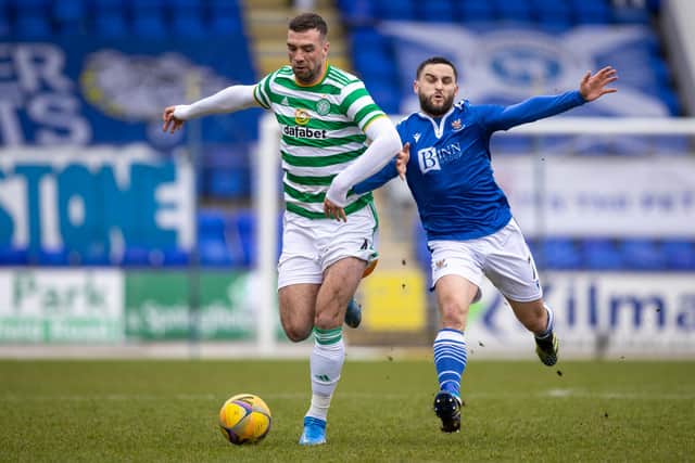 Celtic's Shane Duffy and Craig Conway in action. Picture: SNS