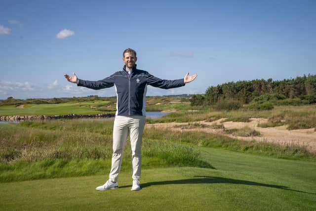 Eric Trump during a visit to Trump International Golf Links, Aberdeenshire. Picture: Jane Barlow