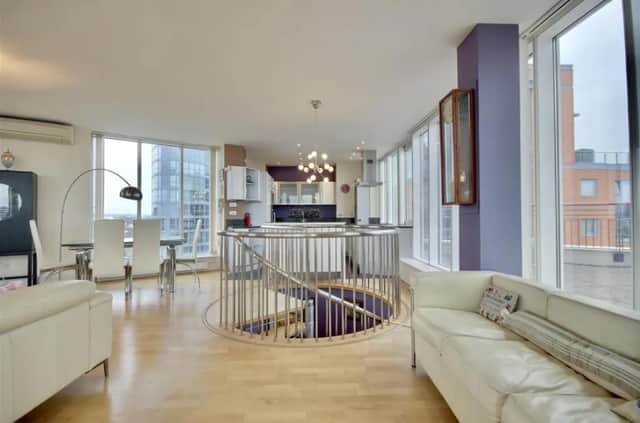 This two bedroom flat in Gunwharf Quays is on sale for £995,000. It is listed by Finest exclusively by Bernards.