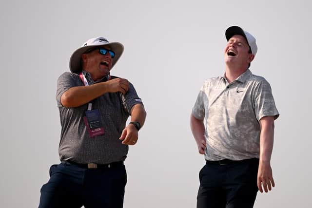 Bob MacIntyre was joined during the start of his spell in the US, where he is playing this year as a PGA Tour card holder, by coach Simon Shanks. Picture: Ross Kinnaird/Getty Images.