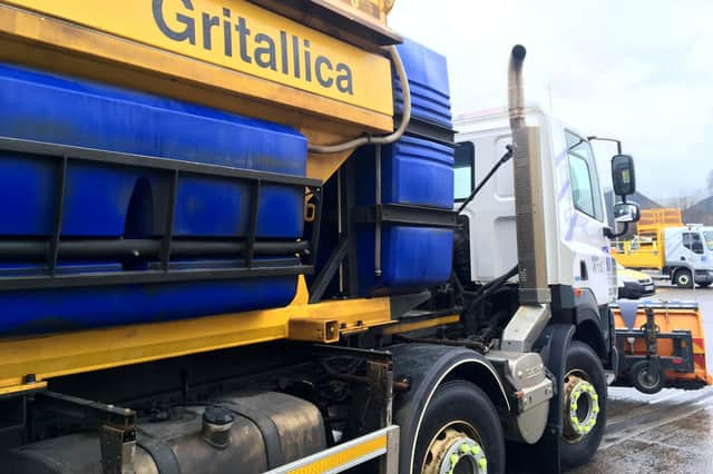 Gritters from BEAR Scotland given funny names.