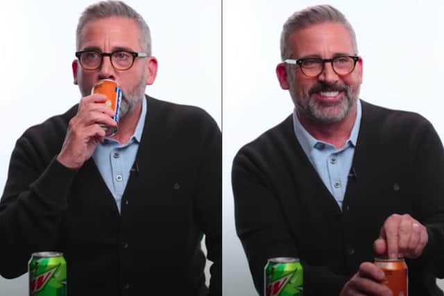 Steve Carell has tried Irn-Bru for the first time (LadBible)