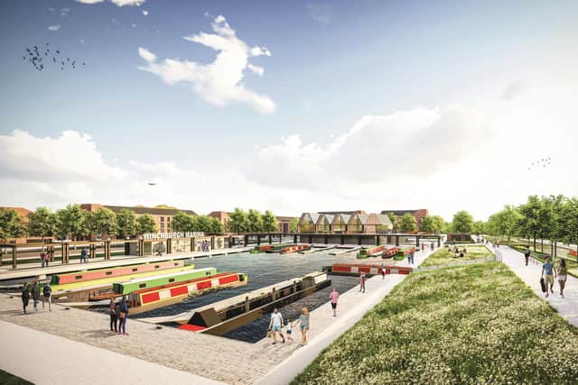 Enjoy the convenience of living close to the city with all the benefits of the countryside, including extensive parks and a canal-side marina