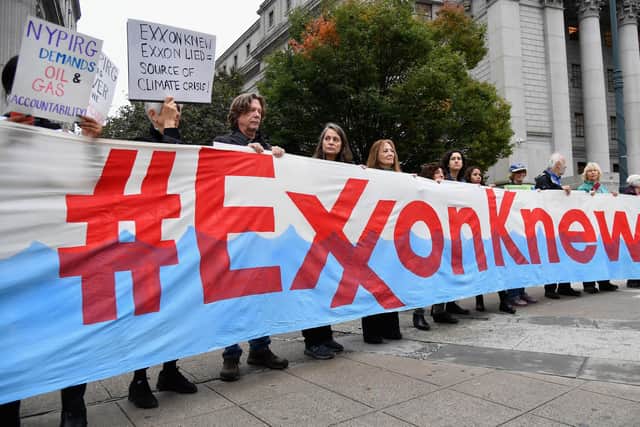 Oil giant Exxon's own research into climate change dating back to the 1970s was highly accurate (Picture: Angela Weiss/AFP via Getty Images)