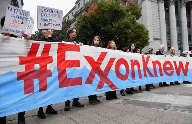 Oil giant Exxon's own research into climate change dating back to the 1970s was highly accurate (Picture: Angela Weiss/AFP via Getty Images)