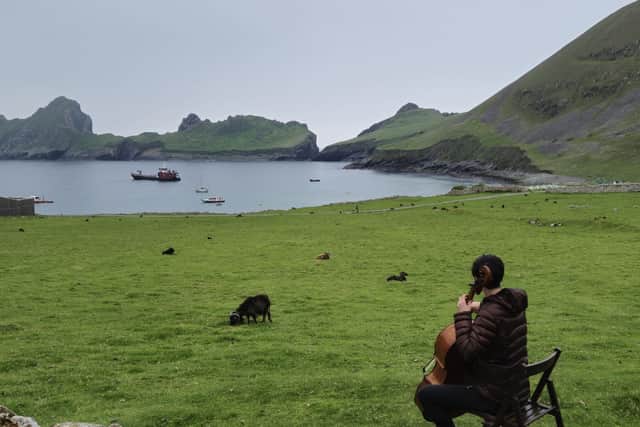 The six-strong music collective Garefowl spent a week on St Kilda making a new album.