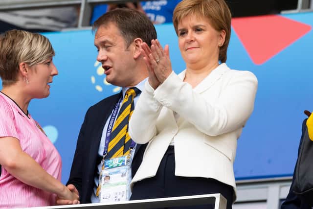 Nicola Sturgeon reiterated her position on mass gatherings returning. Picture: SNS