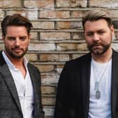 Boyzone’s Keith Duffy and Westlife’s Brian McFadden have teamed up as Boyzlife