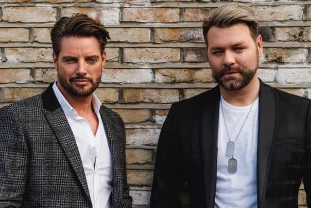 Boyzone’s Keith Duffy and Westlife’s Brian McFadden have teamed up as Boyzlife