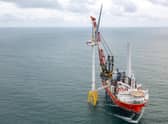 The first of 114 turbines was installed in December at the Seagreen offshore wind farm, off the Angus coast, a joint project by SSE Renewables and TotalEnergies that once completed will be Scotland’s largest and the world’s deepest fixed-bottom offshore wind farm