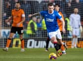 Ryan Jack in action for Rangers against Dundee United.