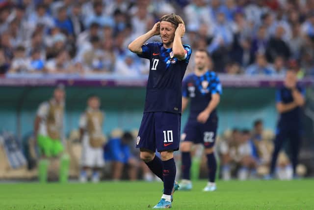 There was despair for Croatia's Luka Modric. (Photo by Buda Mendes/Getty Images)