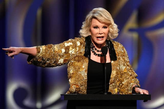 ​Joan Rivers’ acerbic brand of comedy may not be suitable for the workplace, but her motto about talking openly is one that should be heeded (Picture: Kevin Winter/Getty Images)