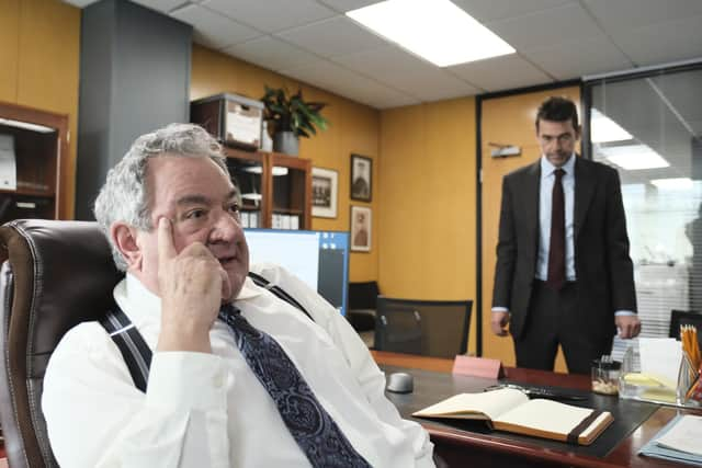 Ken Stott as Bob Toal and Dougray Scott as Ray Lennox in Irvine Welsh's TV adaptation of Crime.