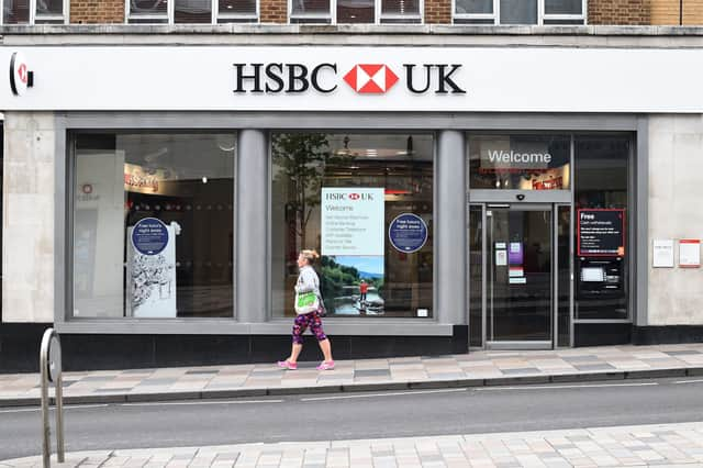 HSBC said that less than 50 per cent of its customers now regularly use its branch network, with footfall dropping sharply over the past five years. Picture: Kirsty O'Connor/PA Wire