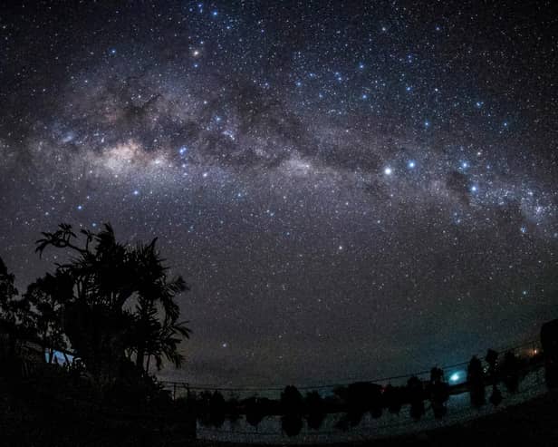 Anyone who's ever wanted to explore the Milky Way can do so virtually in the spaceflight simulator game, Elite Dangerous (Picture: Dicky Bisinglasi/AFP via Getty Images)