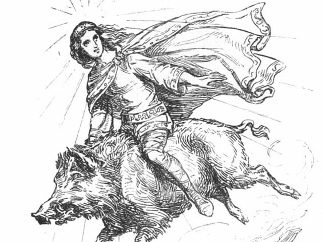 The 12-day Yule celebration was celebrated by our Viking ancestors who settled in Scotland between the 8th and 15th centuries. This was in celebration of their God of Sunshine, Freyr, who rode across the sky on a golden bristled boar. In their Yule feasts they would decorate a boar head with laurel and rosemary and only the man with the highest reputation was allowed to do this. After the feast, a huge fire would be lit and the men would hold hands and circle around the fire exclaiming “Thor with us, Thor and Odin and Hale, Yule ha!”