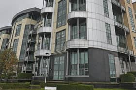 A high rise building in Western Harbour way which was rated 'zero value' due to the cladding certification rules.