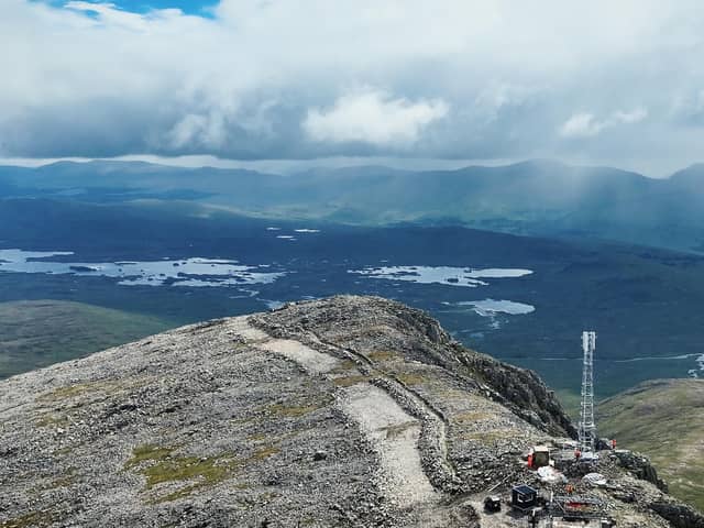 The UK’s highest mobile communications mast has just been erected in Scotland at a height of 1,108 metres – or 3,635 feet – above sea level, on the top of the Meall a’ Bhùiridh massif in Glen Coe